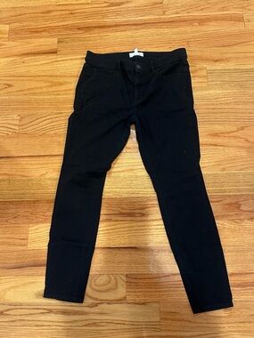 LOFT Black Straight-Leg Pants